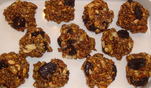 popped amaranth treats (also known as alegrias)