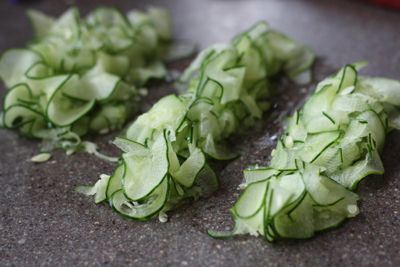 spiralcukes2 Spiralized Cucumbers.