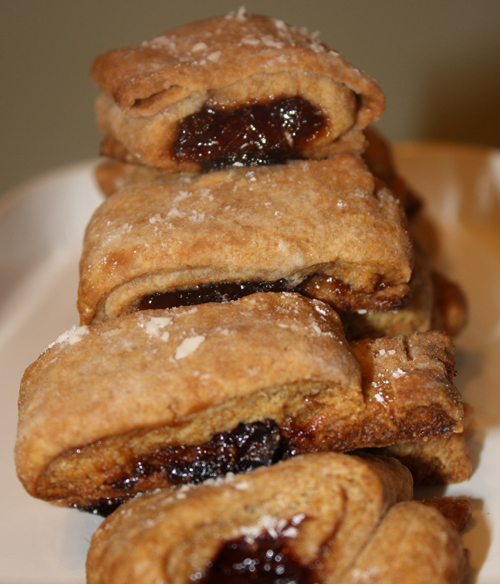 pomegranate plum jam rugelach
