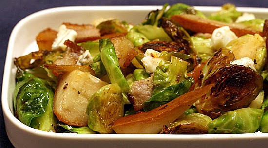 pan roasted brussels sprouts