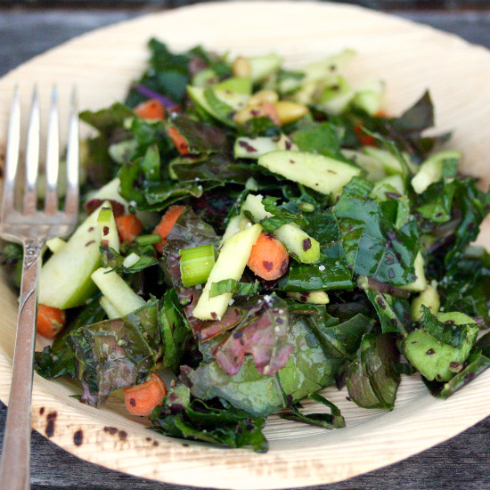 kale salad with apples kale salad with apples