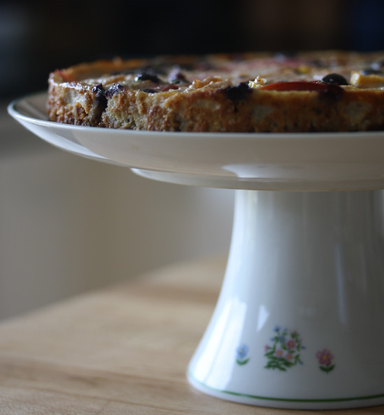 pie on cake plate pie on cake plate