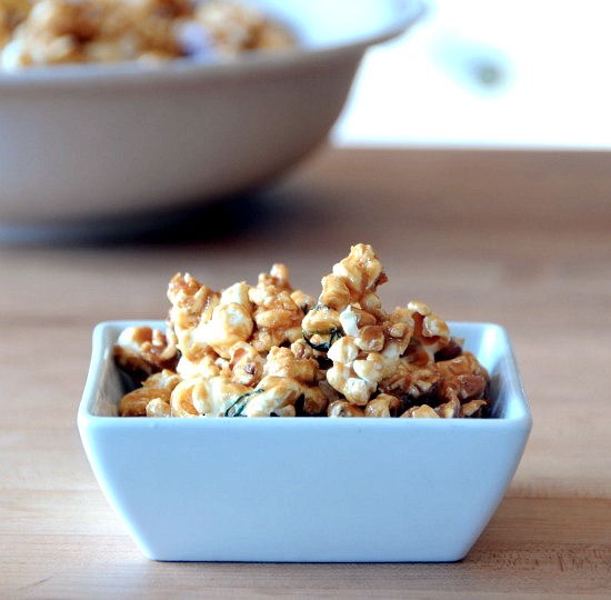 maple caramel popcorn 2 Maple Rosemary Caramel Corn