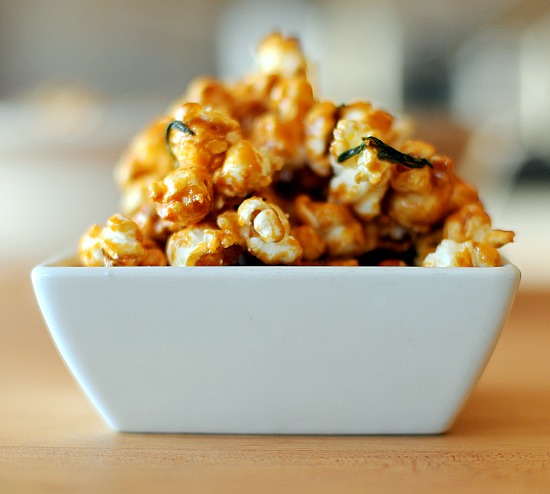 maple rosemary popcorn Caramel Popcorn with Rosemary