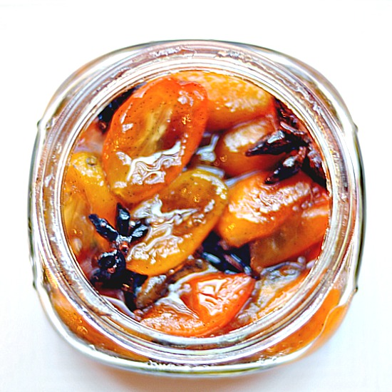 candied kumquats top spiced candied kumquats