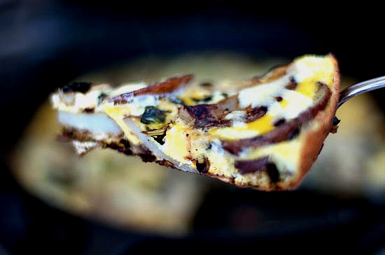 frittata slice potato kale frittata