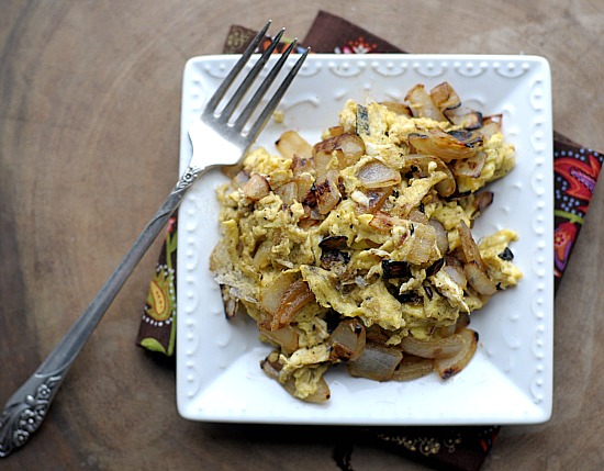 crispy onions crispy onions and eggs photo