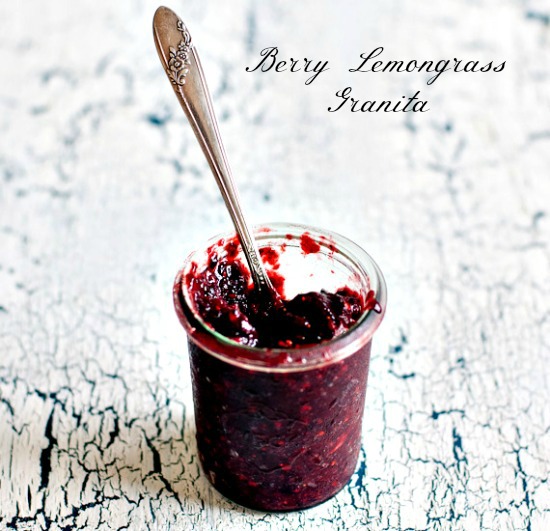 Berry Lemongrass Granita from Healthy Green Kitchen