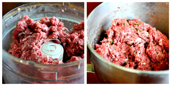 ground lamb collage