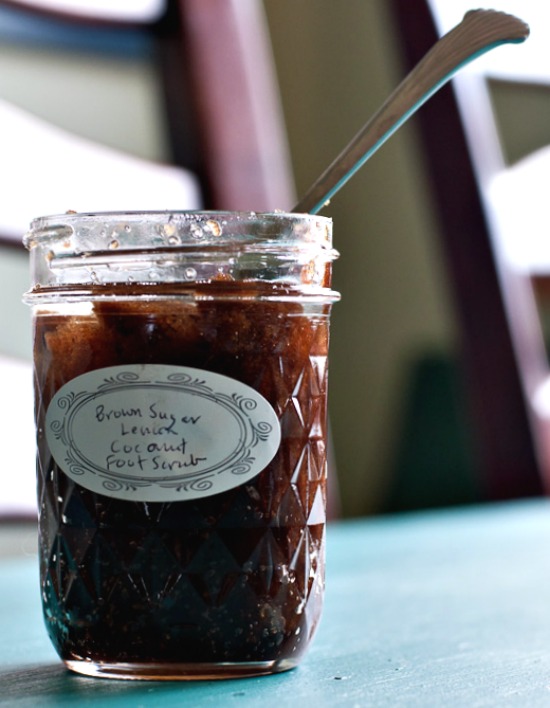 Brown Sugar Coconut Oil Foot Scrub from Healthy Green Kitchen Brown Sugar Coconut Oil Foot Scrub