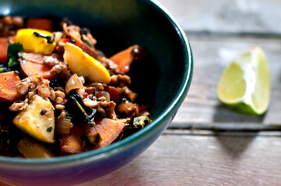 Stir-fry with tempeh