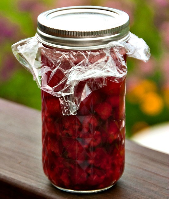 raspberries in vinegar 2