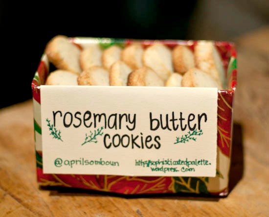 rosemary butter cookies