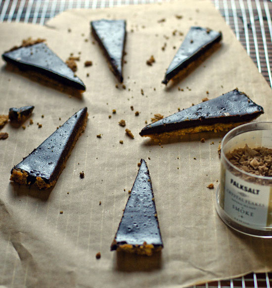 salted chocolate tart