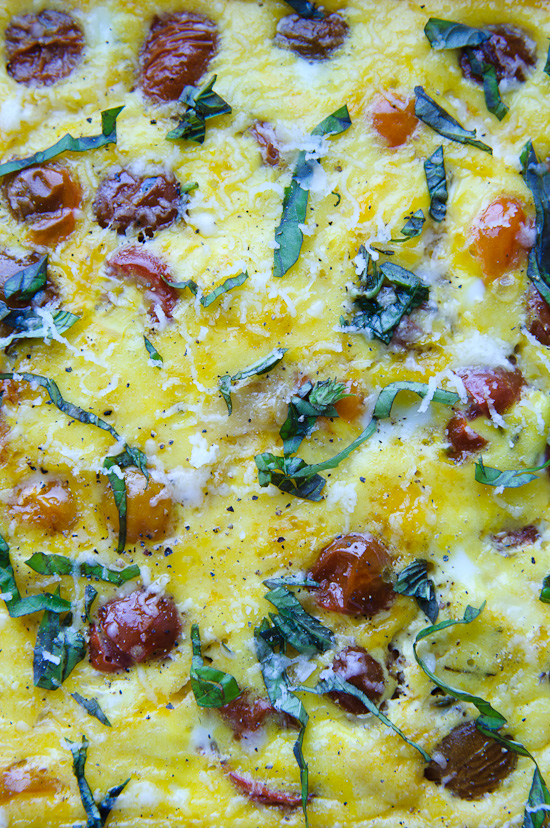 roasted tomato frittata