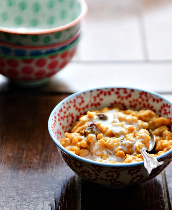 Chai Pumpkin Oatmeal | Healthy Green Kitchen