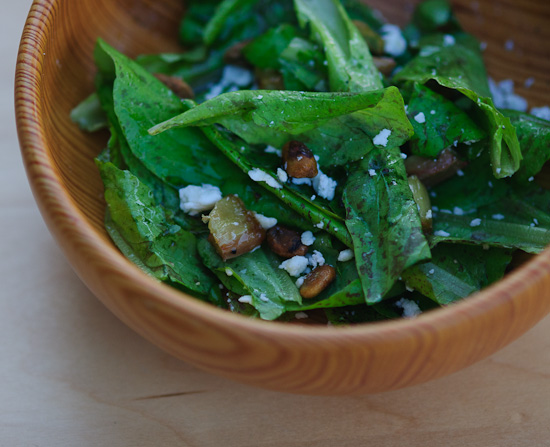 rhubarb in salad roasted rhubarb salad | healthy green kitchen