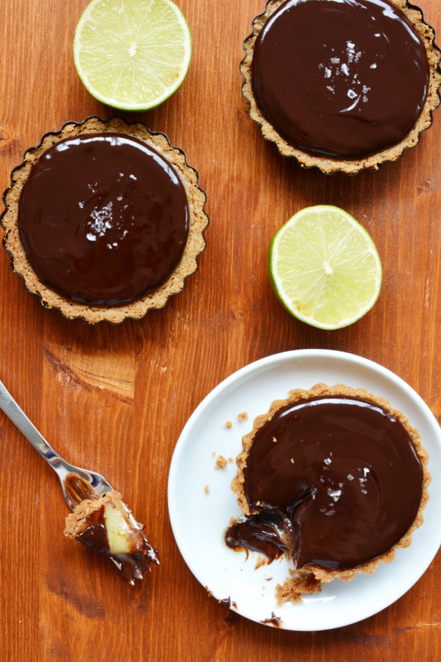 Chocolate Lime Tartlettes - Lauren Caris Cooks