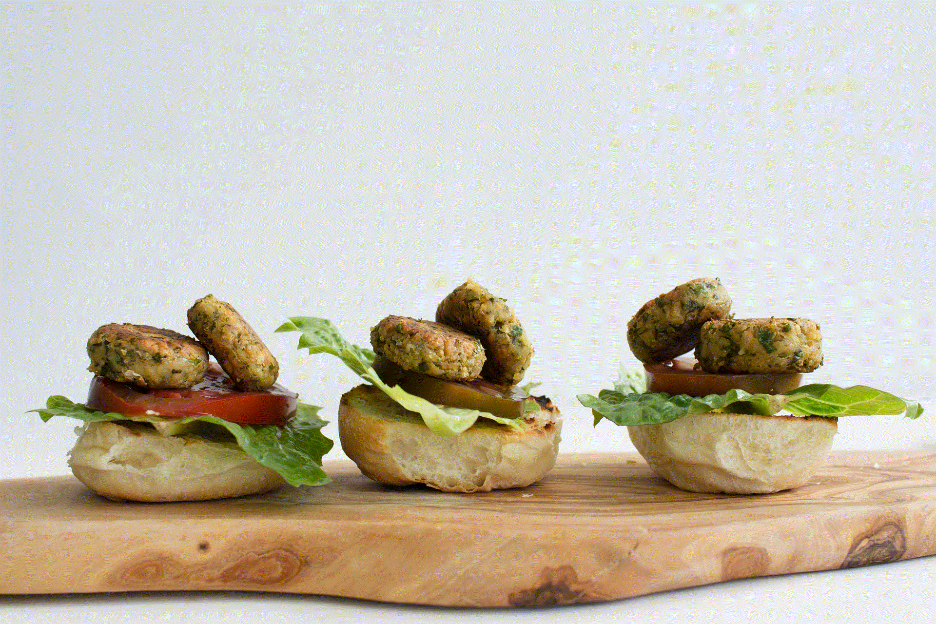 giphy of 3 Falafel Burgers