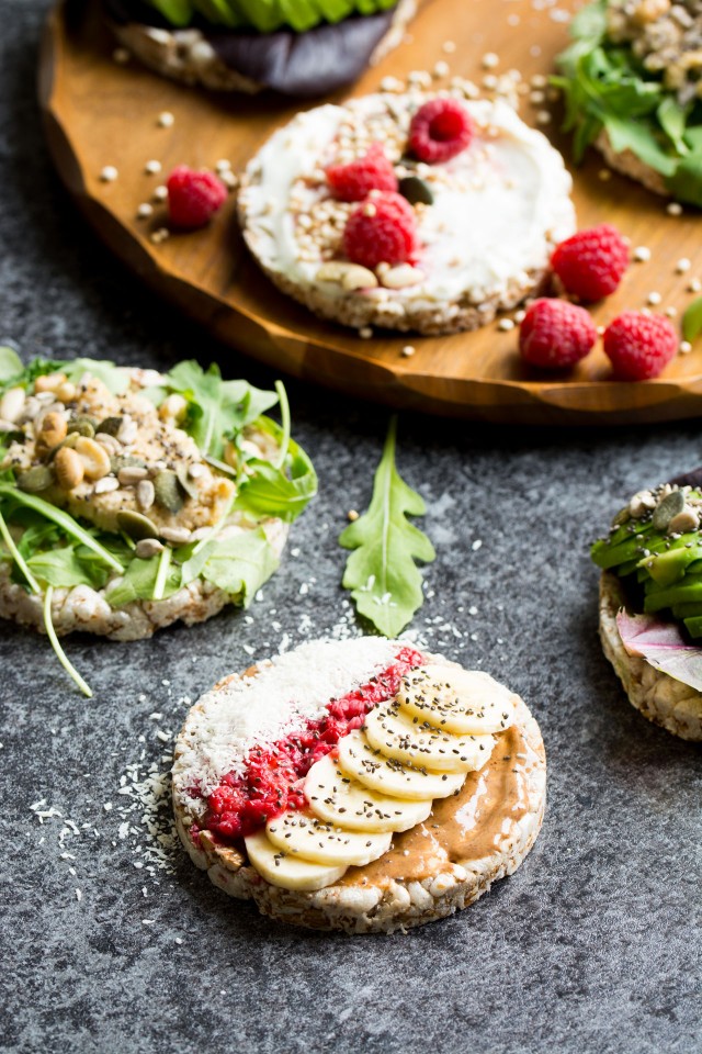 Are you looking for a healthy snack recipe? You know for those times when you just need something FAST, but you don't want to reach for the bag of chips? Enter my healthy ricecake snacks! These little ricecakes are given the most delicious, exciting toppings, you'll never be stuck for a quick, easy, healthy snack again!
