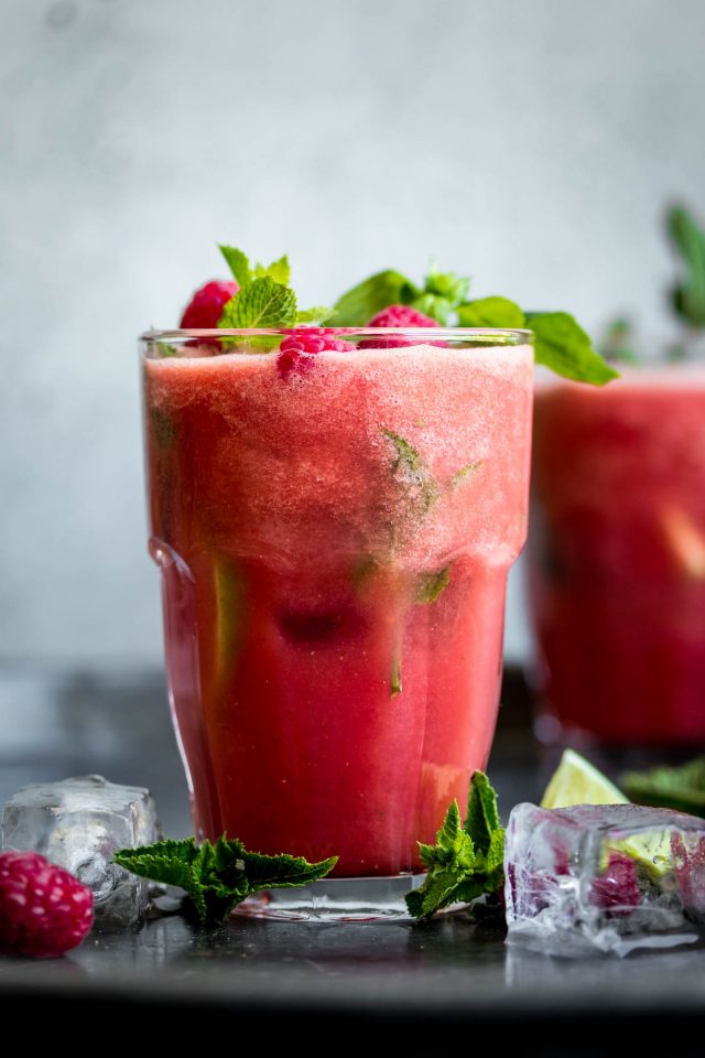 Watermelon Basil Cooler. A cool, refreshing summer drink that takes 10 minutes to make!