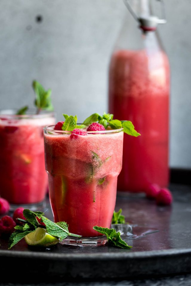Watermelon Basil Cooler. A cool, refreshing summer drink that takes 10 minutes to make!